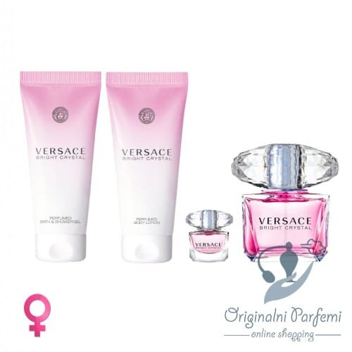 Versace Bright Crystal Set 90ml+100ml+100ml+5ml Cene