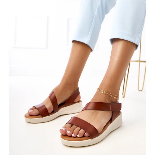Gemre Brown wedge sandals Verkado Cene