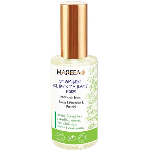 Mareea Vitaminski eliksir za rast kose Biotin&amp;amp;Piskavica&amp;amp;Proteini, 100 ml Slike