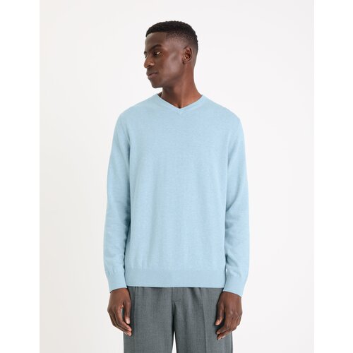 Celio Cotton Sweater Decotonv - Mens Slike