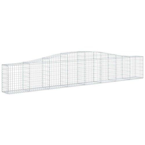VidaXL Lučne gabionske ko&amp;scaron;are 3 kom 400x30x60/80 cm pocinčano željezo Slike