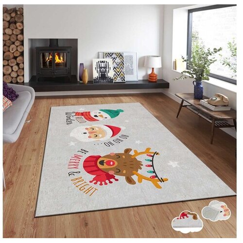 Conceptum Hypnose tepih s novogodišnjim motivima Asr-Crpt-38, Pravougaoni, 100 x 140 cm, Šareni Cene