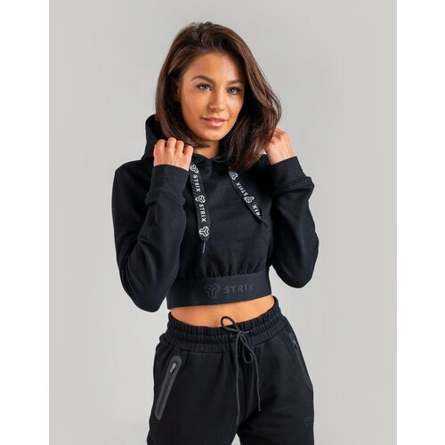 STRIX Ženska dukserica Essential Cropped Black Cijene