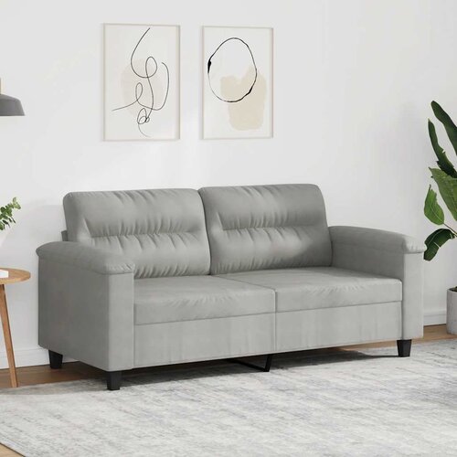  Dvosjed svjetlosivi 140 cm od mikrovlakana Cene