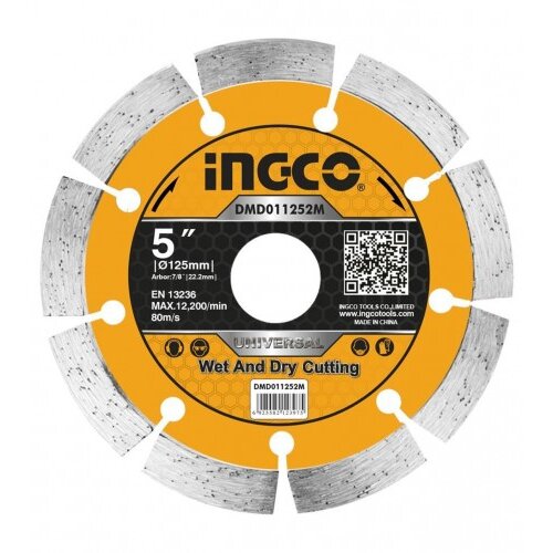 INGCO TOOLS Ploča rezna dijamantska 125mm,22.2mm,7.5mm DMD011252M Cijene