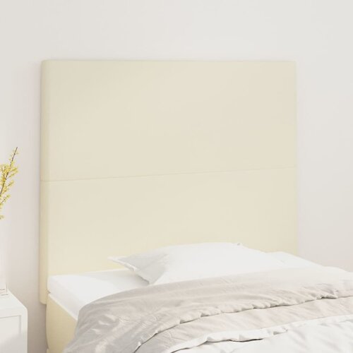 vidaXL Posteljno vzglavje 2 kosa krem 90x5x78/88 cm umetno usnje Cene