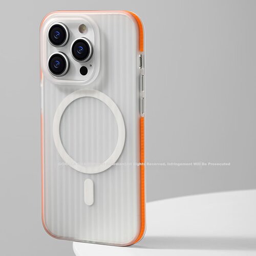  Xingqiuweishi Maska za mobilni telefon iPhone 16 Pro Max, Belo-narandžasta Cene