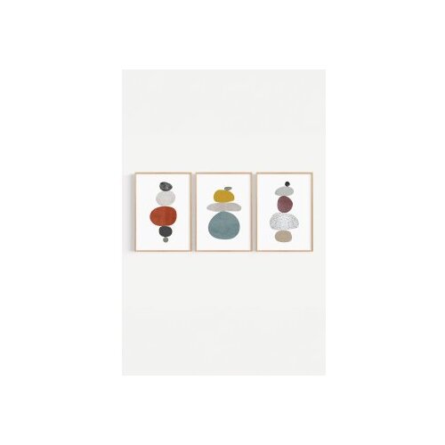 Wallity dekorativna slika Artsycllct42, 33x48cm, 3 dela Cene