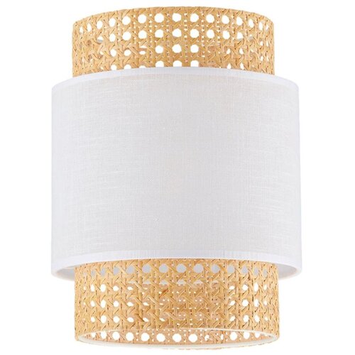  Zamenski abažur za stonu lampu i luster BOHO E27 prečnika 20 cm ratan/bela Cene