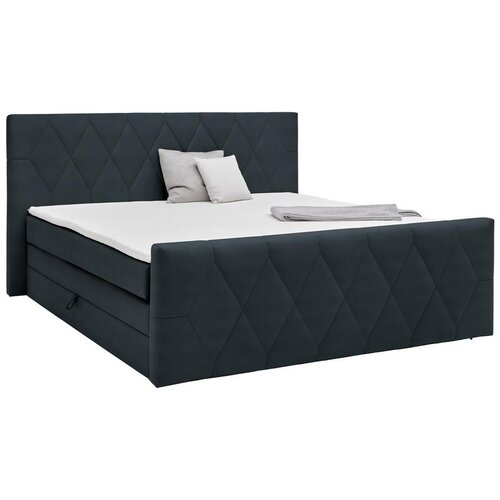 Based Postelja Boxspring Josie-b, Barva Grafita, 160x200 Slike