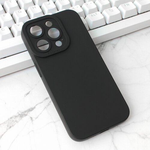  Maska silikon pro camera za iphone 15 pro 6.1 crna Slike