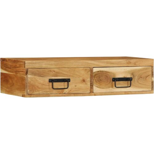 VidaXL Stenska TV omarica 80x30x19 cm trden akacijev les Slike
