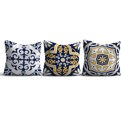 Opviq set 3 jastučnice 43x43cm Šareni Cene