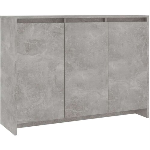 VidaXL Komoda siva boja betona 102 x 33 x 75 cm od iverice Slike