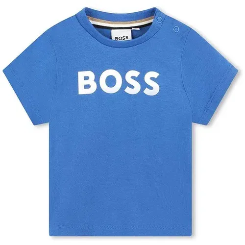 Boss Otroška bombažna majica