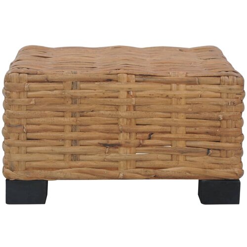 Maison Chic Klubska mizica - kavna mizica - Nizka mizica 47x47x28 cm iz naravnega ratana, (21753659) Slike