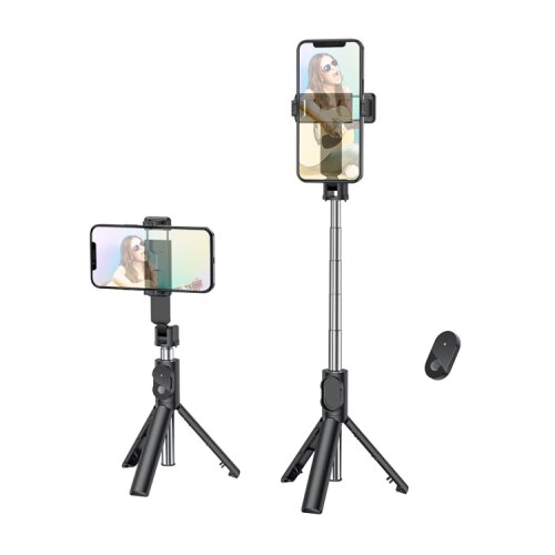 Borofone Stativ tripod selfie za mobitel do 6,7&amp;Prime; + daljinski bluetooth BY7 Magic Mirror live broadcast black Slike