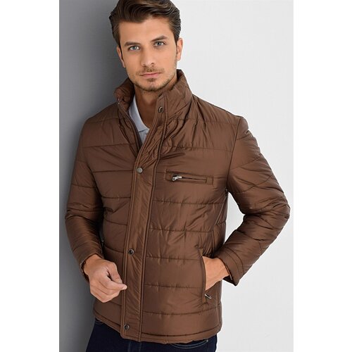 Dewberry M8625 MEN'S COAT-BROWN Slike