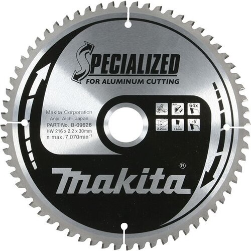 Makita list rezna ploča za aluminijum za pilu SPECIALIZED 216x30mm 64Z B-09628 Cijene