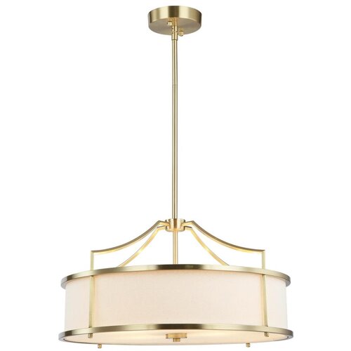 Open Design OR80896 - Luster na &scaron;ipci STANZA 4xE27/15W/230V prečnik 55 cm mesing/bela Cene