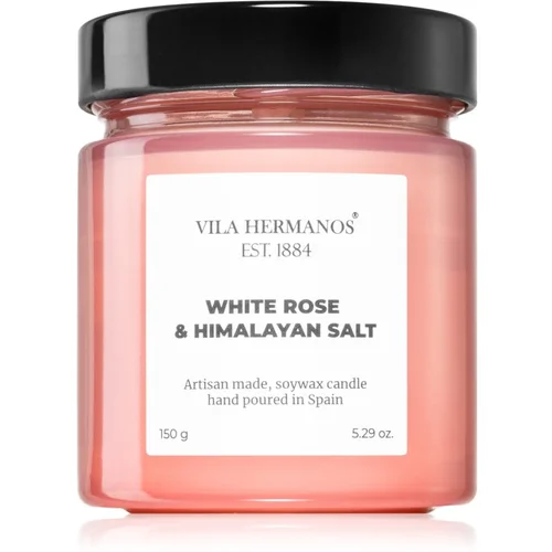 Vila Hermanos Apothecary Rose White Rose & Himalayan Salt mirisna svijeća 150 g