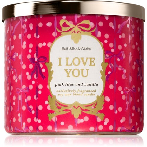 Bath & Body Works I Love You dišeča sveča 411 g Cene