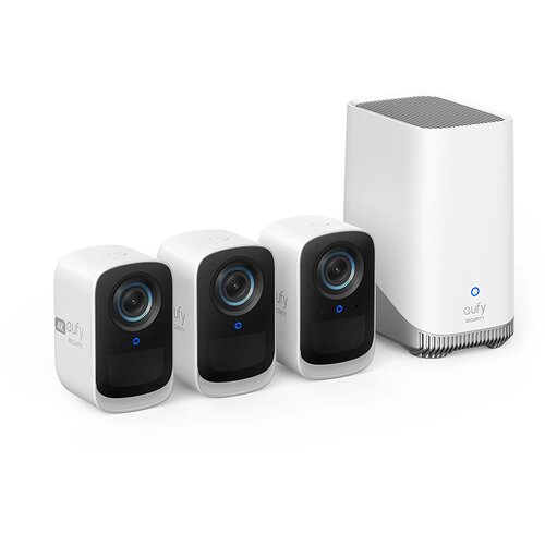 Anker eufy security eufycam 3C komplet 3 kamere + baza, (21378812) Cene