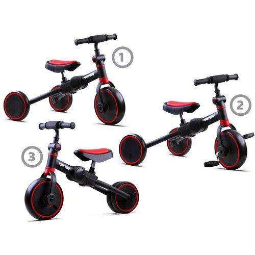  3-u-1 tricikl + bicikl za ravnotežu i bicikl za vožnju TINY BIKE SP0663 Slike