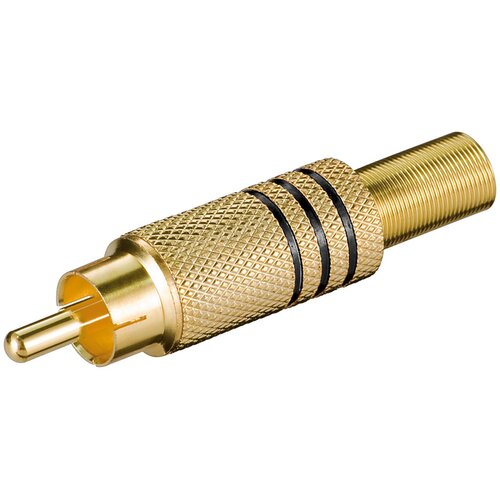 Goobay Audio konektor RCA CC010B pozlaćeni crni Cene