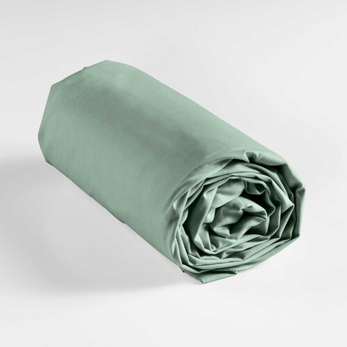 Douceur d int&amp;eacute;rieur Svetlo zelena napenjalna bombažna rjuha 180x200 cm Lina &amp;ndash; Slike