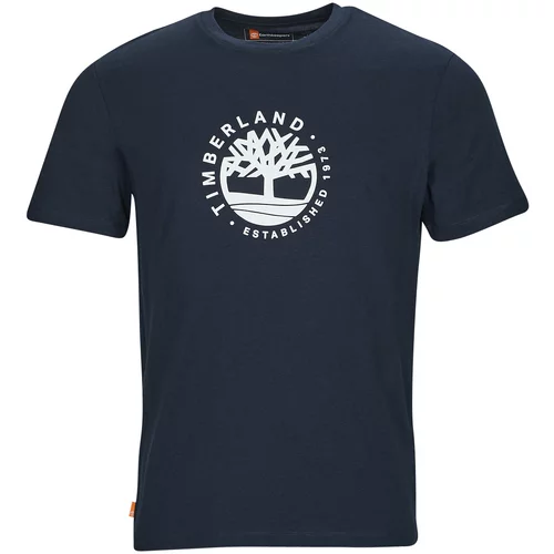 Timberland Majice s kratkimi rokavi SS Refibra Logo Graphic Tee Regular Črna