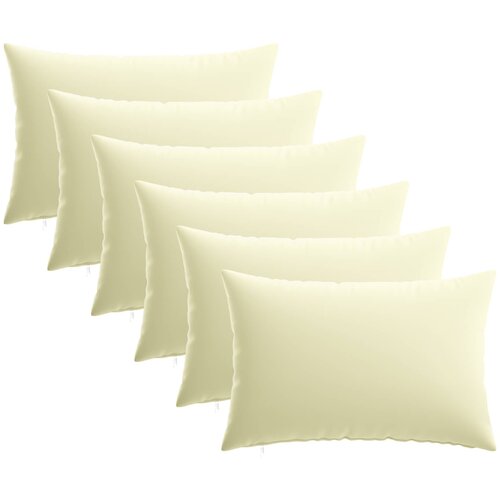  Presvlaka za jastuk 6 pcs HEERLEN Krem 50 x 70 cm Poliester Cene