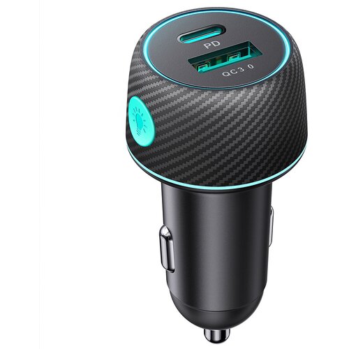 Joyroom 60W PD USB-C USB-A avtopolnilec, črn, (21580824) Cene