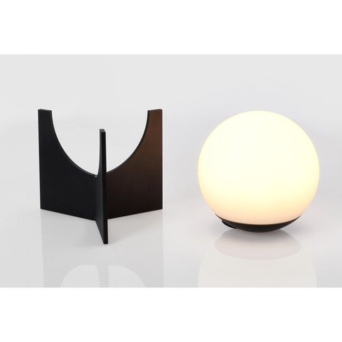 BIZZOTTO Crna metalna LED stolna lampa s mogućnosti zatamnjivanja s plastičnim sjenilom (visina 16 cm) Cardamom &amp;ndash; Slike