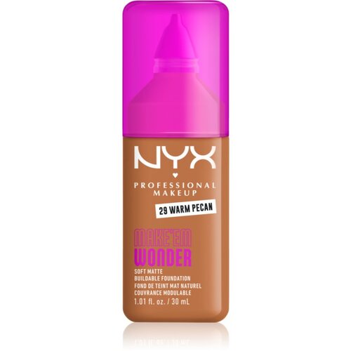 NYX Professional Makeup Make &lsquo;Em Wonder lahka matirajoča podlaga odtenek 29 Warm Pecan 30 ml Cene