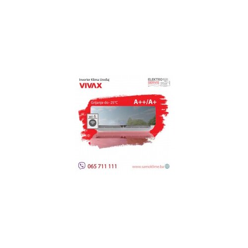  Inverter klima uredjaj Vivax ACP-12CH35AERI+ SILVER MIRROR -25C Cijene