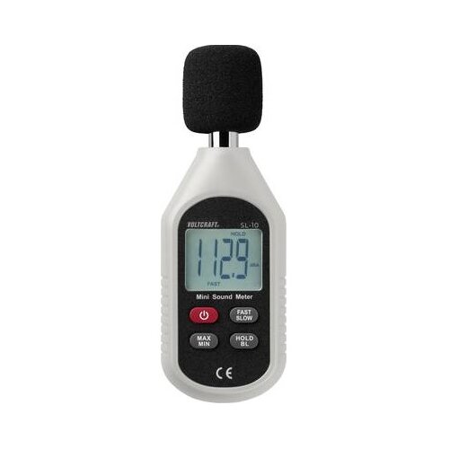 Voltcraft Razina zvuka-mjerni instrument SL-10 30 - 130 dB 31.5 Hz - 8 kHz Kalibriran po Tvornički standard (vlastiti) Slike