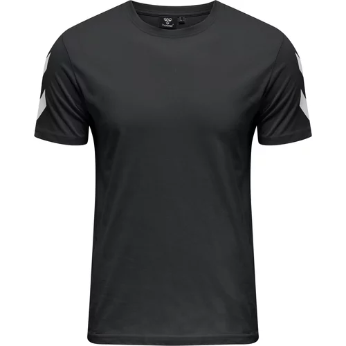 Hummel Tehnička sportska majica svijetlosiva / crna