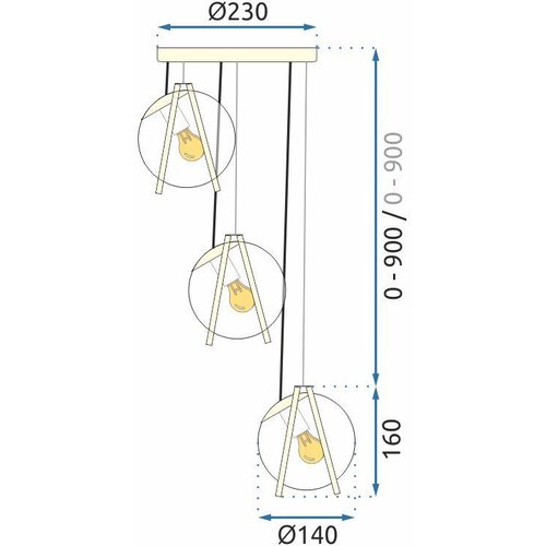 Toolight Lampa APP1088-1CP GOLD WHITE Slike