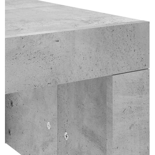 VidaXL Klubska mizica betonsko siva 102x50x36 cm inženirski les Slike