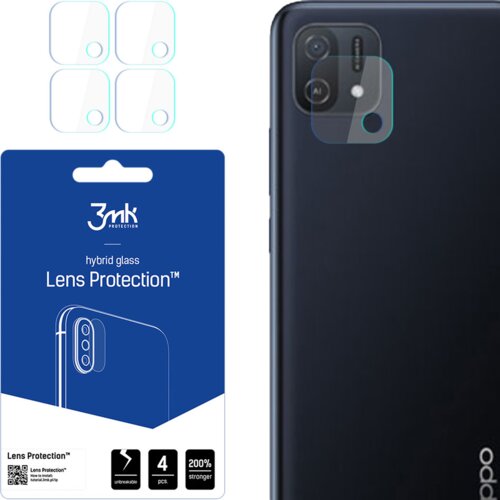3mk ZA&amp;Scaron;ČITA LEČ KALJENO STEKLO ZA OPPO A16E - ZA&amp;Scaron;ČITNI OVITEK, (22001181) Slike