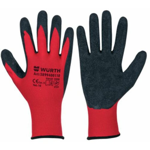 Wurth rukavice Red Latex Grip Slike