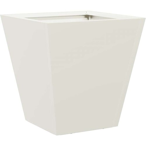 VidaXL Vrtna sadilica bijela 30x30x30 cm čelična Slike