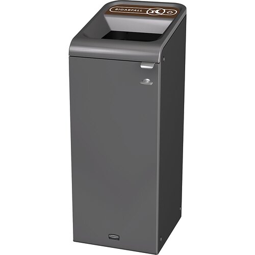 Rubbermaid Zbiralnik surovin Configure™, prostornina 87 l, nerjavno jeklo / rjave barve Cene