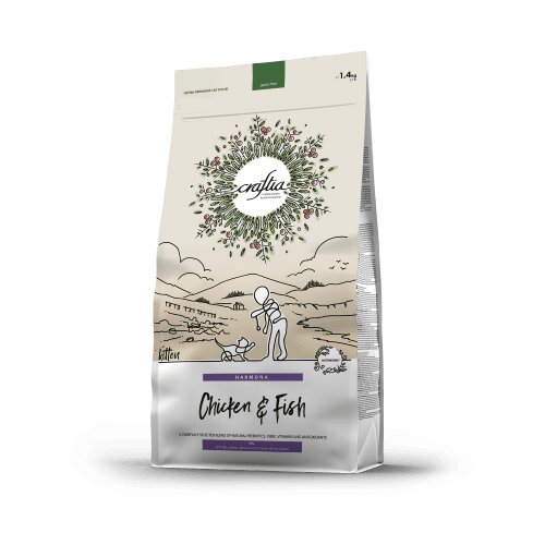 Craftia harmona chicken & fish kitten - 1.4 kg Cene