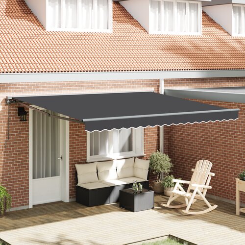 vidaXL Skrovita tenda Antracit 400x300 cm Aluminij i poliester Cijene