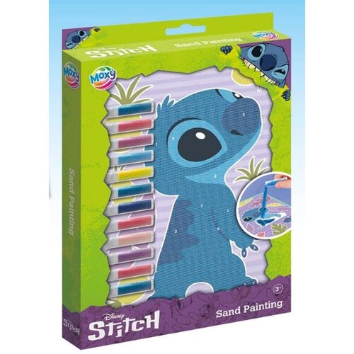 Disney Set za slikanje pijeskom Stitch &amp;ndash; 4 kartice i 12 tuba s Slike