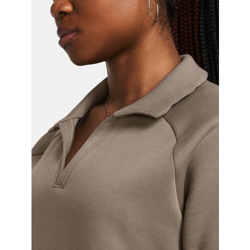 Under Armour Sweatshirt Unstoppable Flc Rugby Crop-BRN - Women Cene