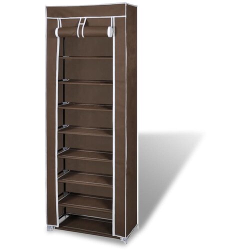 vidaXL Omara za Čevlje iz Blaga z Vrati 57 x 29 x 162 cm Rjava barva Cene