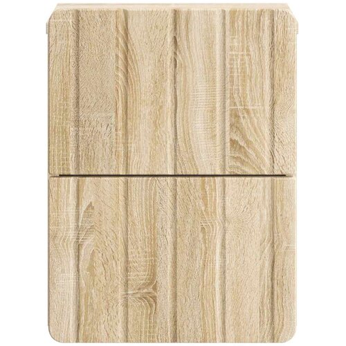  Noćni ormarić za montažu na zid s ladicama 2 pcs Hrast sonoma Slike